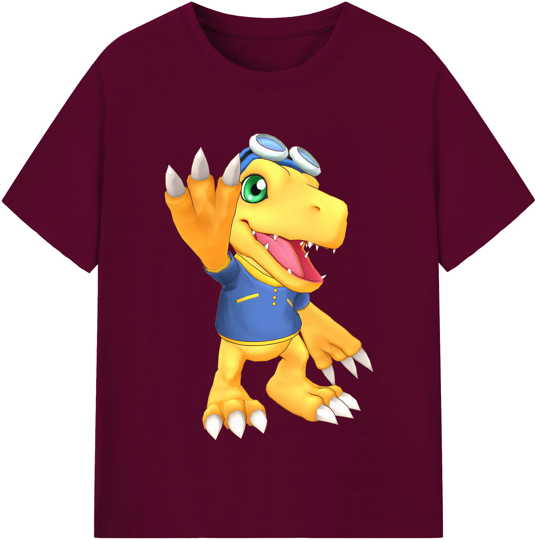（画像用） Digimon デジタルモンスター/デジモン レディースカジュアルプリントTシャツ（綿100％）
